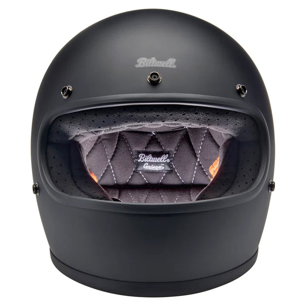 biltwell motorcycle helmet gringo chocolate ECE 22.06 Aluminum Helmet Shelf | molded flat chocolate ABS Discount10 addition Color:Gold