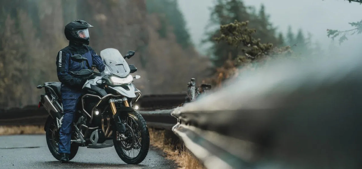 REV'IT! ONE PIECE SUIT PARAMOUNT GTX DARK BLUE – Strath Moto