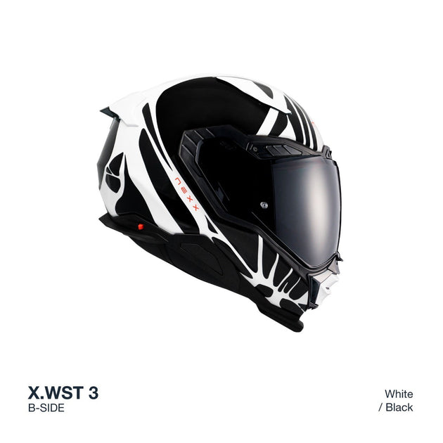 helmet lazada NEXX X.WST3 - B-SIDE - WHITE / BLACK Model:8'6
