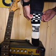 AGE OF GLORY CHECKERS SOCKS - OFF-WHITE BLACK