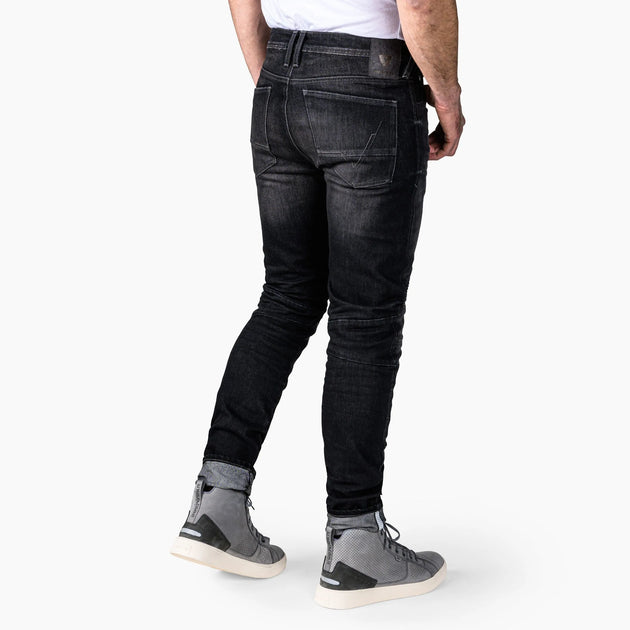 Grey top moto jeans