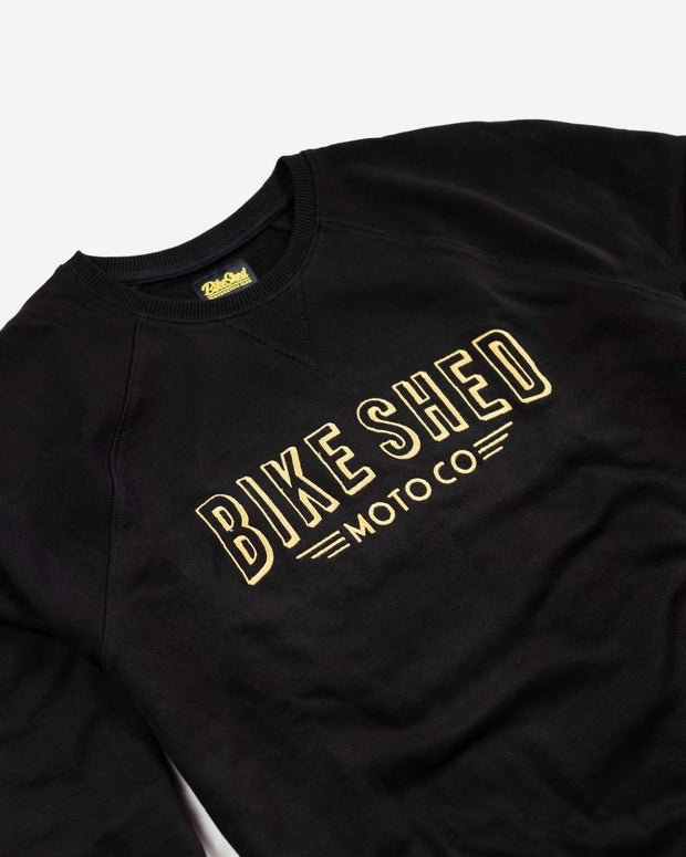BIKE SHED DECO SWEAT - GOLD / BLACK - L