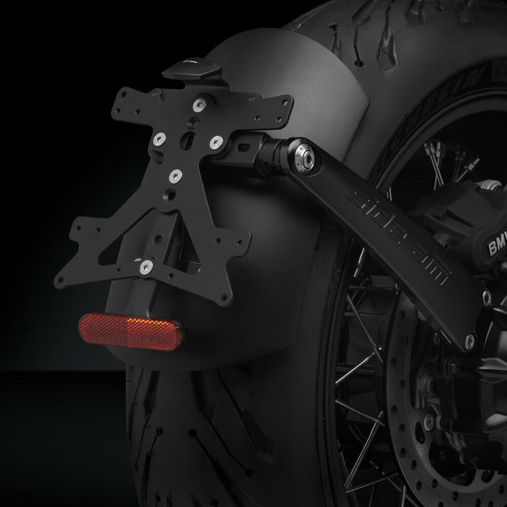 RIZOMA SIDE ARM LICENSE PLATE HOLDER KIT W/ UNDERTAIL COVER - PT706B - RNINET SCRAMBLER