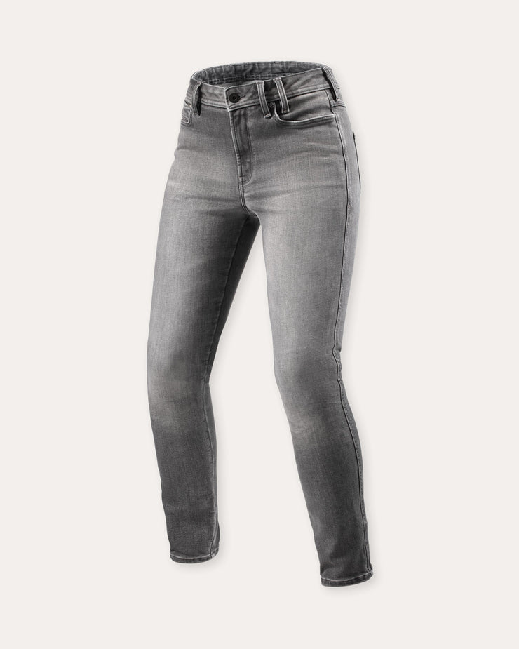 REV'IT! SHELBY 3 LADIES JEANS SKINNY FIT (SK) - MEDIUM GREY USED