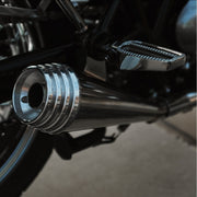 MOTONE RANGER FOOT PEGS - FULL RIDER SET & PASSENGER PEGS FOR LC TRIUMPHS - POLISHED