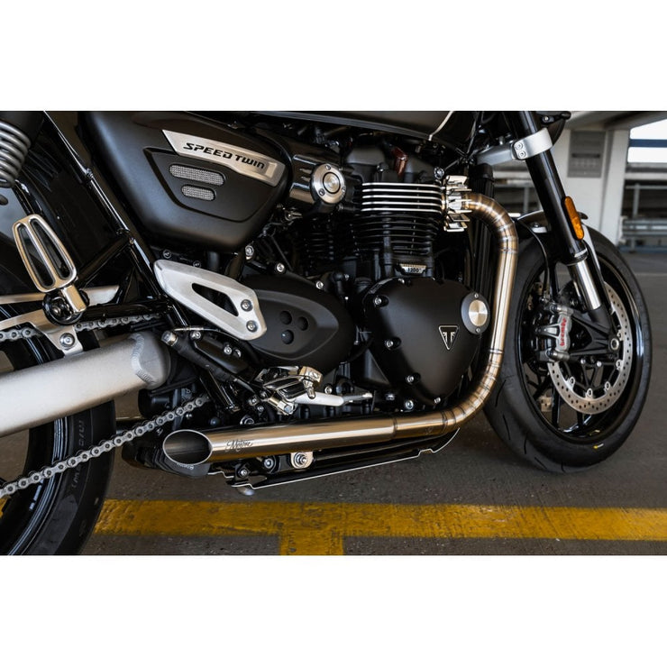 MOTONE RANGER FOOT PEGS - FULL RIDER SET & PASSENGER PEGS FOR LC TRIUMPHS - POLISHED