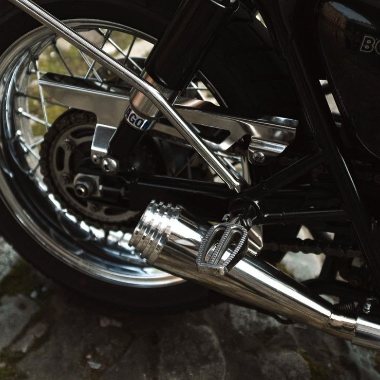 MOTONE RANGER FOOT PEGS - FULL RIDER SET & PASSENGER PEGS FOR LC TRIUMPHS - POLISHED