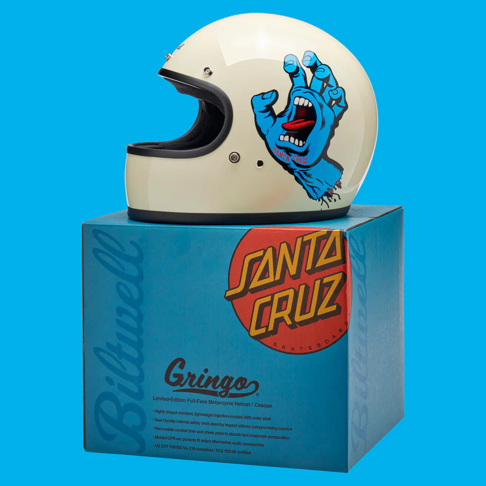 BILTWELL GRINGO ECE 22.06 HELMET - SANTA CRUZ COLLAB - SIZE S