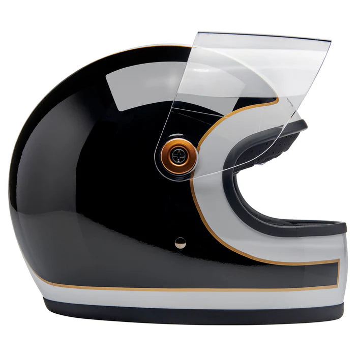 BILTWELL GRINGO S ECE 22.06 HELMET - GLOSS WHITE/GLOSS BLACK TRACKER