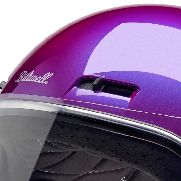 BILTWELL GRINGO SV ECE 22.06 HELMET - METALLIC GRAPE