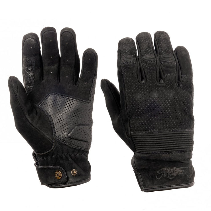 MOTONE WRAITH MOTORCYCLE GLOVES - BLACK