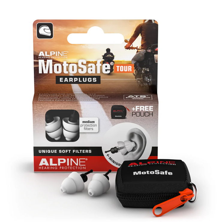 ALPINE HEARING PROTECTION MOTOSAFE TOUR EARPLUGS