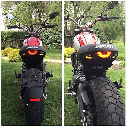 NEW RAGE CYCLES DUCATI SCRAMBLER CLASSIC/ICON/FULL THROTTLE/URBAN ENDURO FENDER ELIMINATOR KIT (2015 - 2017)