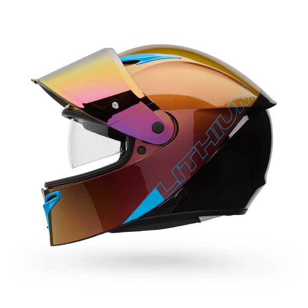 BELL BULLITT BUBBLE SHIELD - GOLD IRIDIUM w/ BLACK TAB – Strath Moto