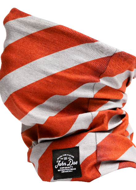 JOHN DOE NECK TUBE - STRIPES RED