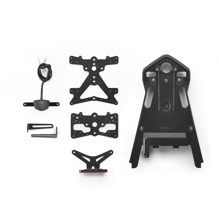 RIZOMA OUTSIDE STREET LICENSE PLATE SUPPORT KIT W/ UNDERTAIL COVER - PT707B - RNINET SCRAMBLER