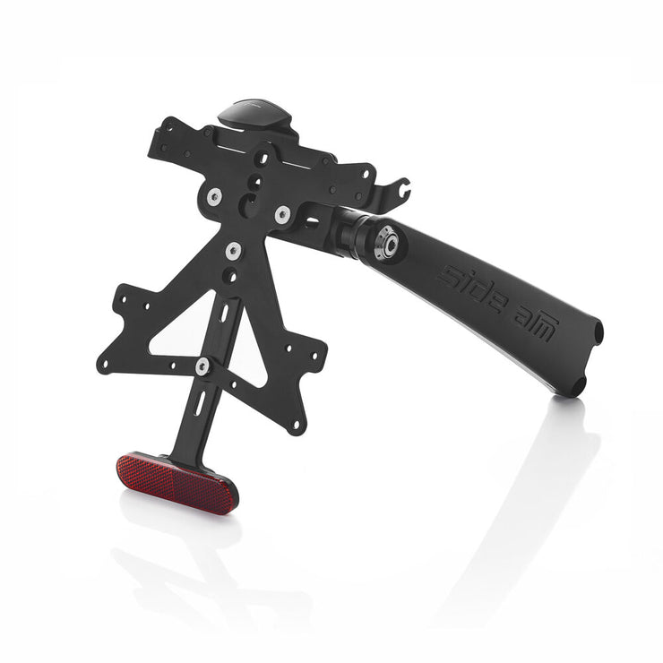 RIZOMA SIDE ARM LICENSE PLATE HOLDER KIT W/ UNDERTAIL COVER - PT706B - RNINET SCRAMBLER