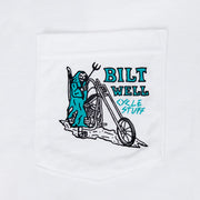 BILTWELL REAPER POCKET TEE - WHITE