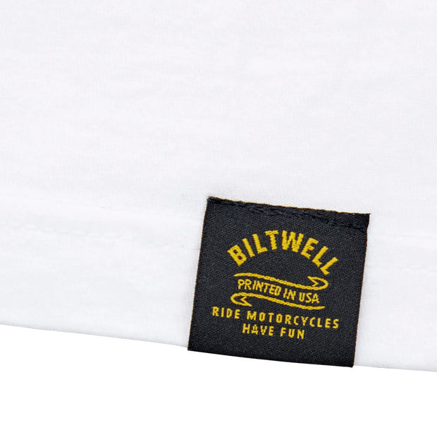 BILTWELL REAPER POCKET TEE - WHITE