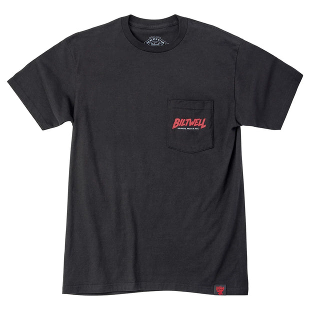 BILTWELL MOTORSICKLE POCKET TEE - BLACK