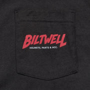 BILTWELL MOTORSICKLE POCKET TEE - BLACK