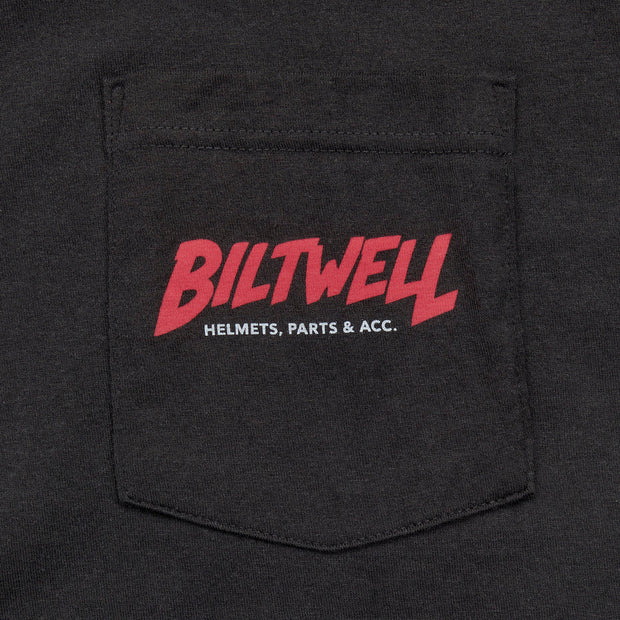 BILTWELL MOTORSICKLE POCKET TEE - BLACK