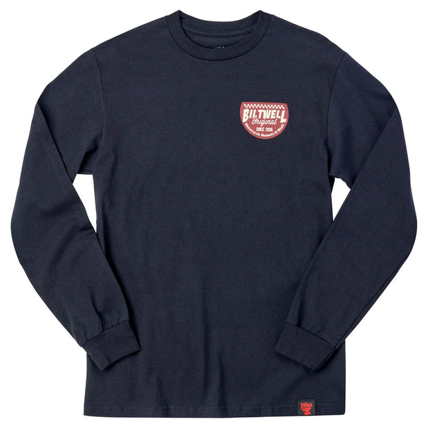 BILTWELL LEFT TURN LONGSLEEVE SHIRT - BLACK
