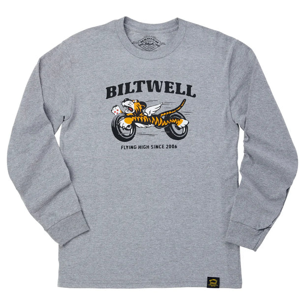 BILTWELL TIGER LONGSLEEVE SHIRT - GRAPHITE