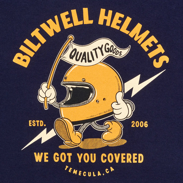 BILTWELL COVERED CREWNECK SWEATSHIRT - NAVY