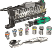TOOL-CHECK PLUS BITS ASSORTMENT WITH RATCHET + SOCKETS