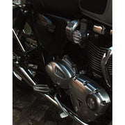 MOTONE RANGER FOOT PEGS - FULL RIDER SET & PASSENGER PEGS FOR LC TRIUMPHS - POLISHED