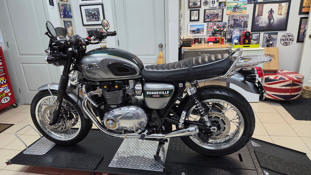 MOTONE SATURN V EXHAUST - T120/T100 - POLISHED – Strath Moto