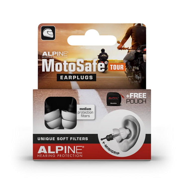 ALPINE HEARING PROTECTION MOTOSAFE TOUR EARPLUGS