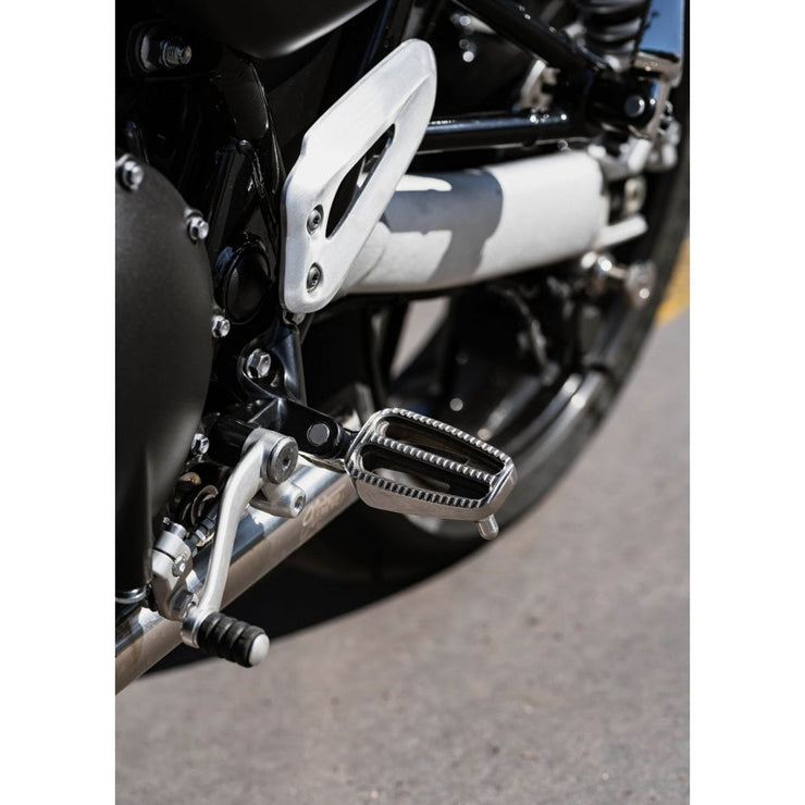 MOTONE RANGER FOOT PEGS - FULL RIDER SET & PASSENGER PEGS FOR LC TRIUMPHS - POLISHED
