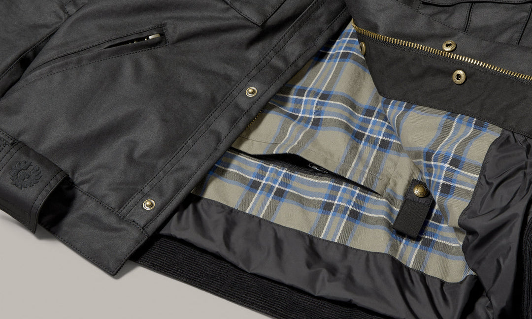 BELSTAFF BROOKLANDS MOTORCYCLE JACKET - BLACK – Strath Moto