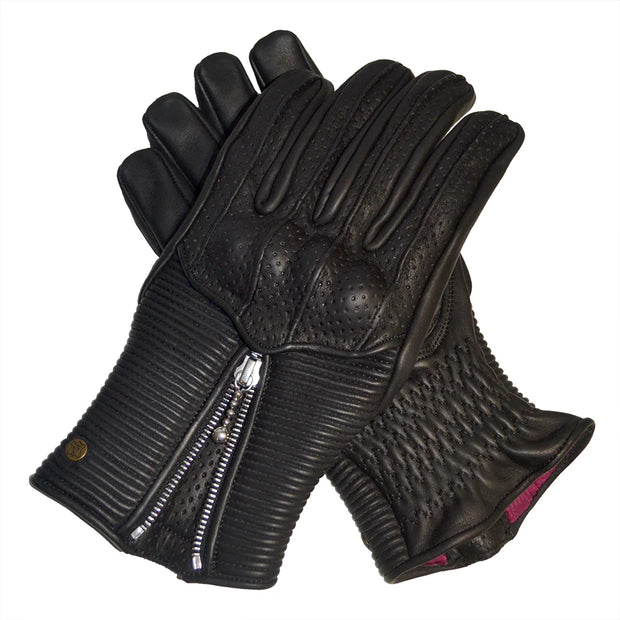 GOLDTOP SILK LINED RAPTOR GLOVES - BLACK