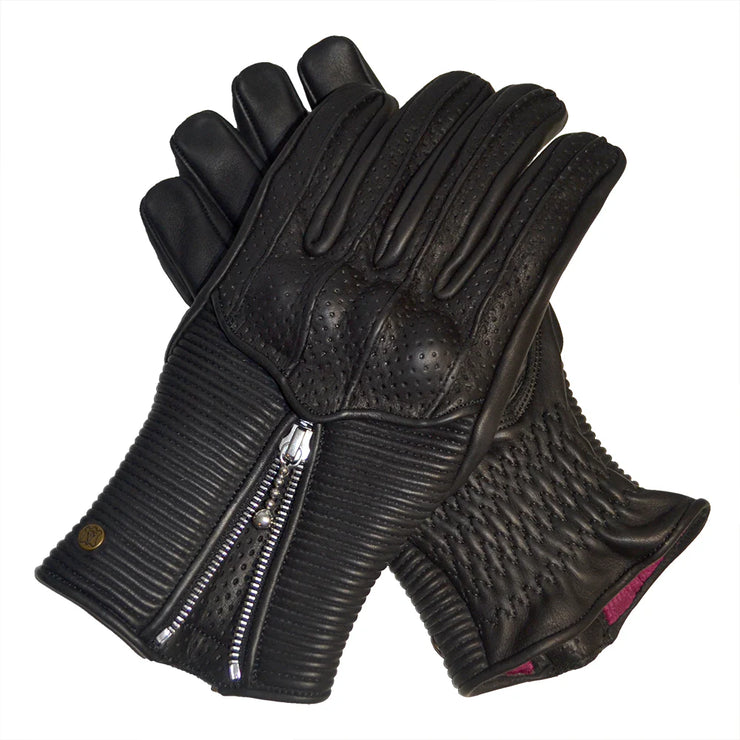 GOLDTOP SILK LINED RAPTOR GLOVES - BLACK