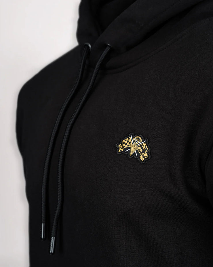 GOLDTOP EMBLEM HOODIE - BLACK