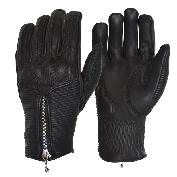 GOLDTOP SILK LINED RAPTOR GLOVES - BLACK