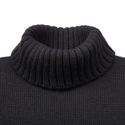 GOLDTOP 100% MERINO WOOL CLASSIC SUBMARINER SWEATER - BLACK