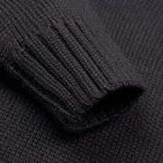GOLDTOP 100% MERINO WOOL CLASSIC SUBMARINER SWEATER - BLACK