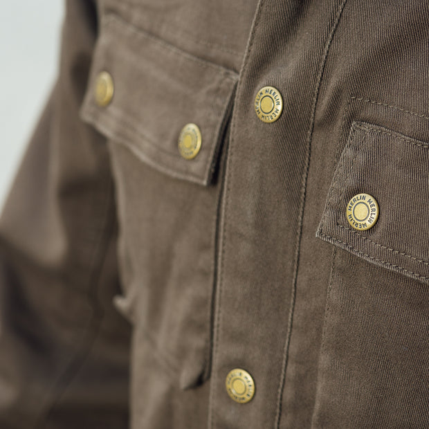 MERLIN BRODY D3O® SINGLE LAYER RIDING SHIRT-BROWN