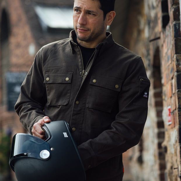 MERLIN BRODY D3O® SINGLE LAYER RIDING SHIRT-BROWN
