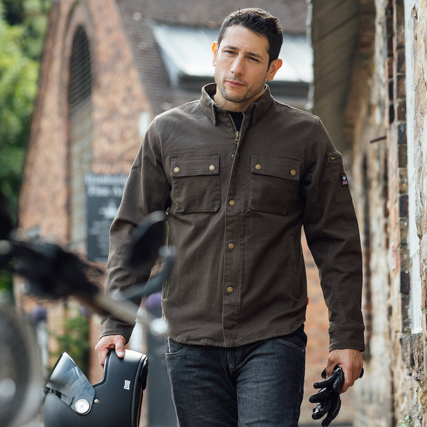 MERLIN BRODY D3O® SINGLE LAYER RIDING SHIRT-BROWN