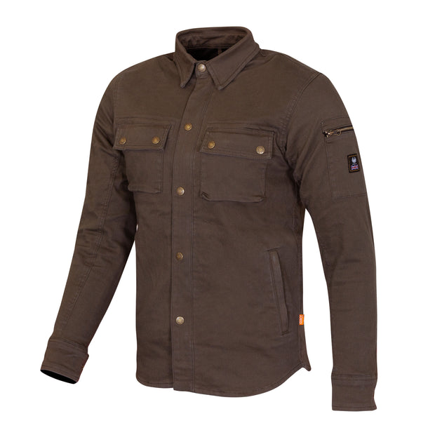 MERLIN BRODY D3O® SINGLE LAYER RIDING SHIRT-BROWN