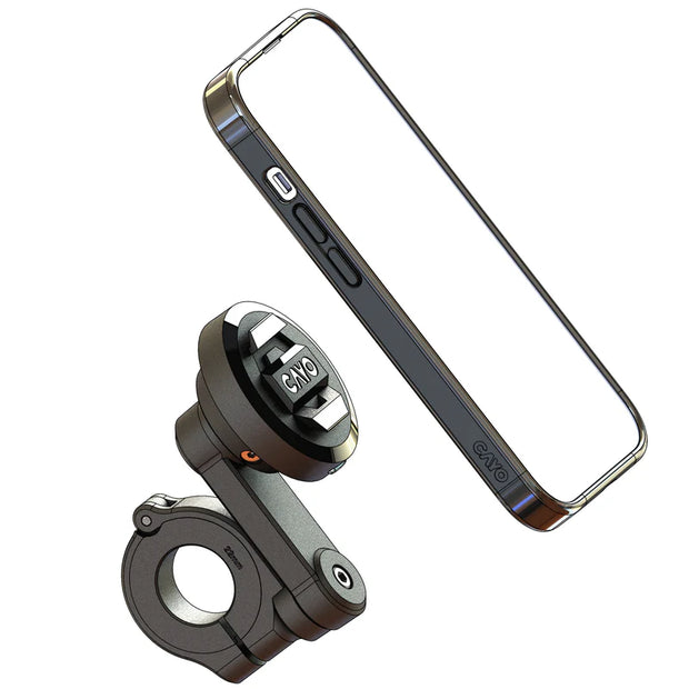 CAYO MOTO.DOKK HANDLEBAR PHONE MOUNT W/ USB-A CABLE, CHARGING MODULE, AND VIBRATION DAMPENER