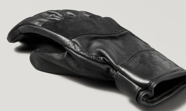 BELSTAFF CLINCH MOTORCYCLE GLOVES - BLACK