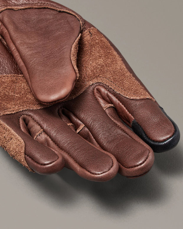 BELSTAFF CLINCH MOTORCYCLE GLOVES - TAN