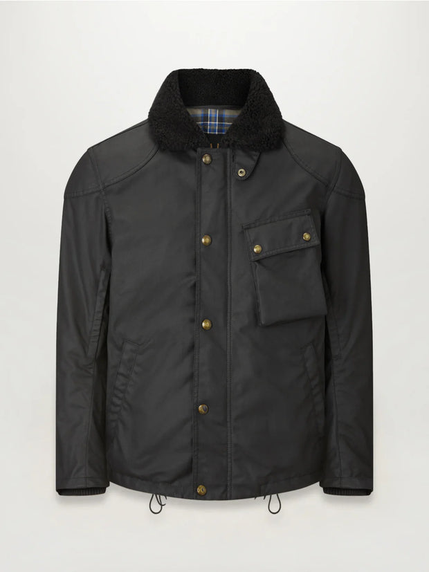 BELSTAFF CONVOY MOTORCYCLE JACKET - BLACK