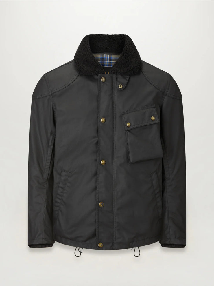 BELSTAFF CONVOY MOTORCYCLE JACKET - BLACK